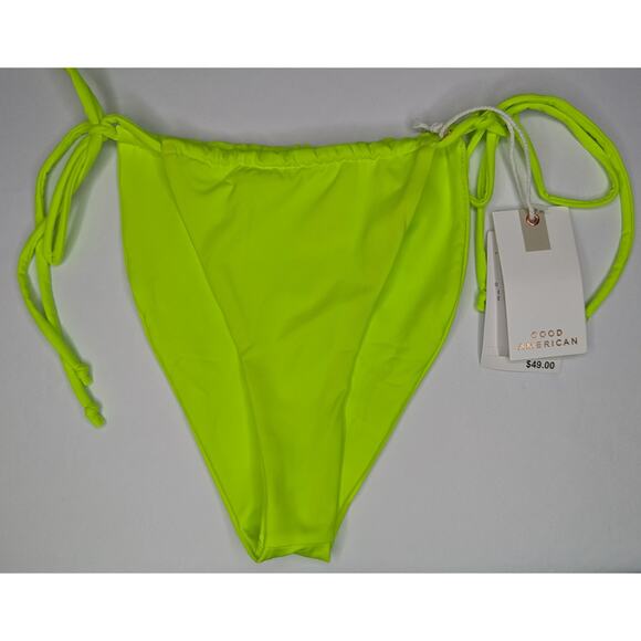 Good American Always Fits Tie Bikini Bottoms Womens Adjustable Swimwear - Picture 6 of 9